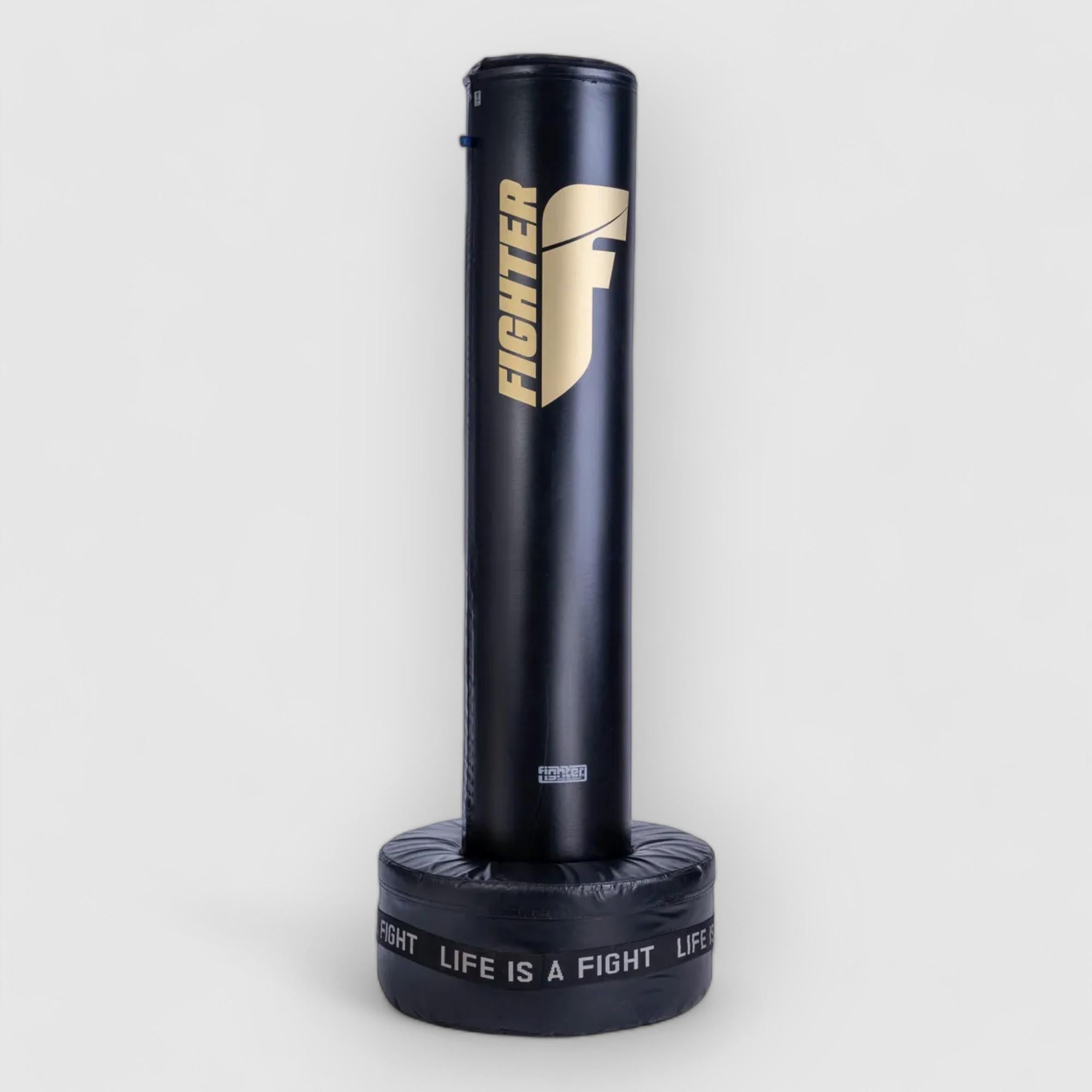 FIGHTER frittstående boksesekk Classic - Svart og gull - CombatStore.no