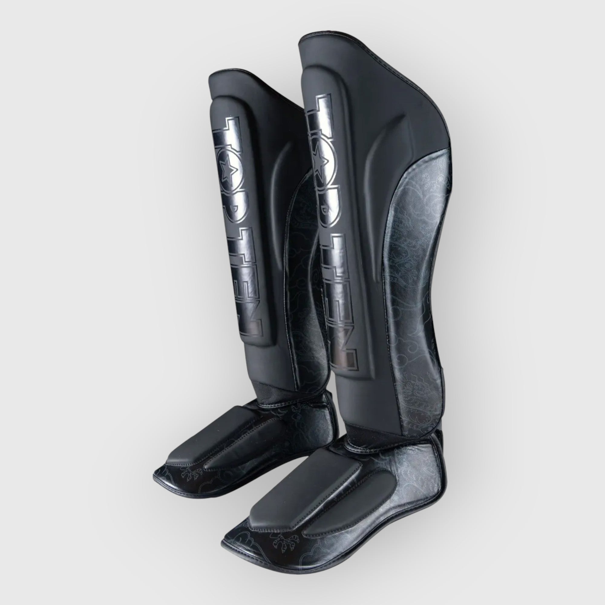 TOP TEN DRAGON Legg og vristbeskytter Svart - CombatStore.no