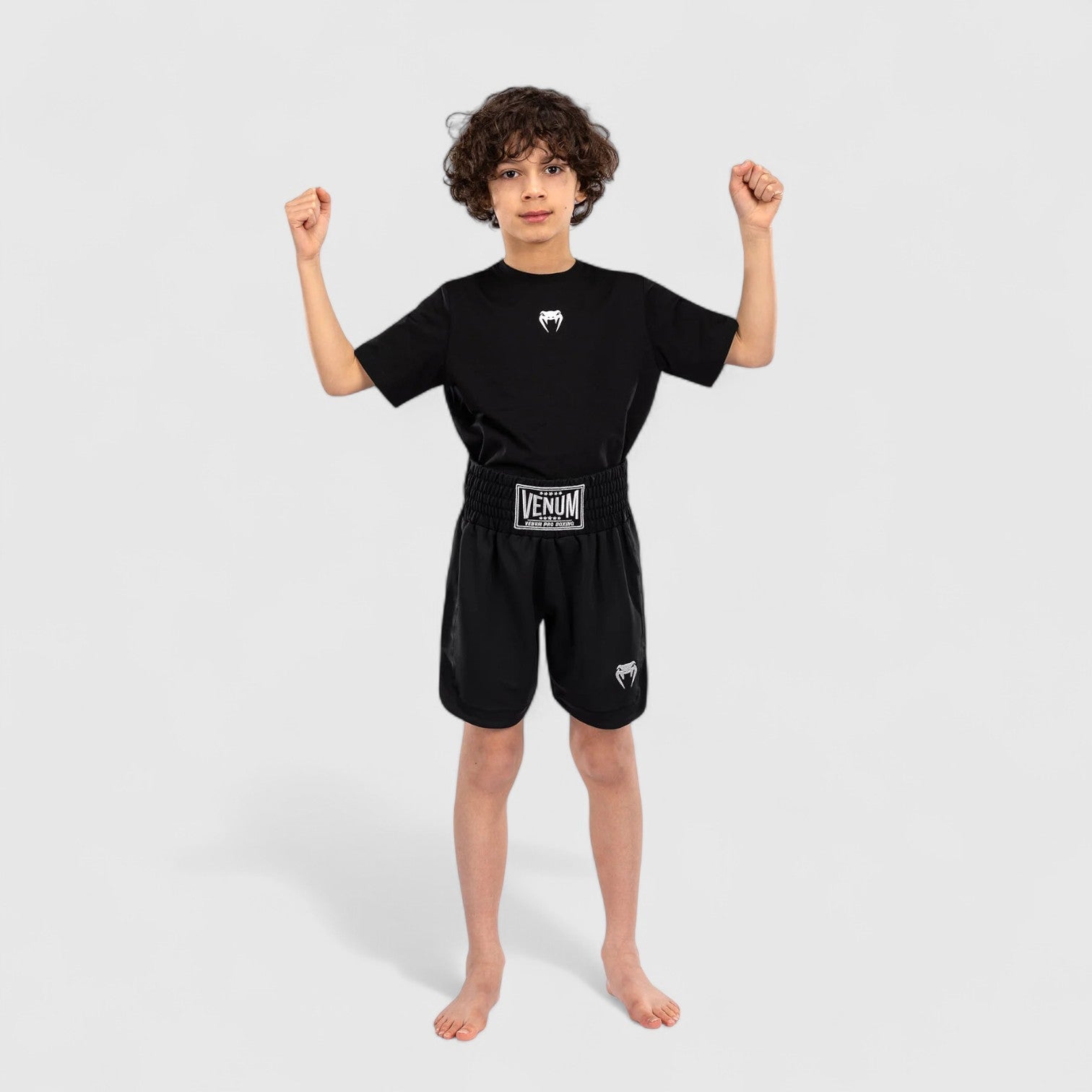 VENUM Light Kids Fight Shorts - Svart - CombatStore.no