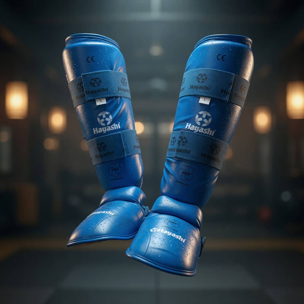 HAYASHI Premium legg- og vristbeskytter for karate