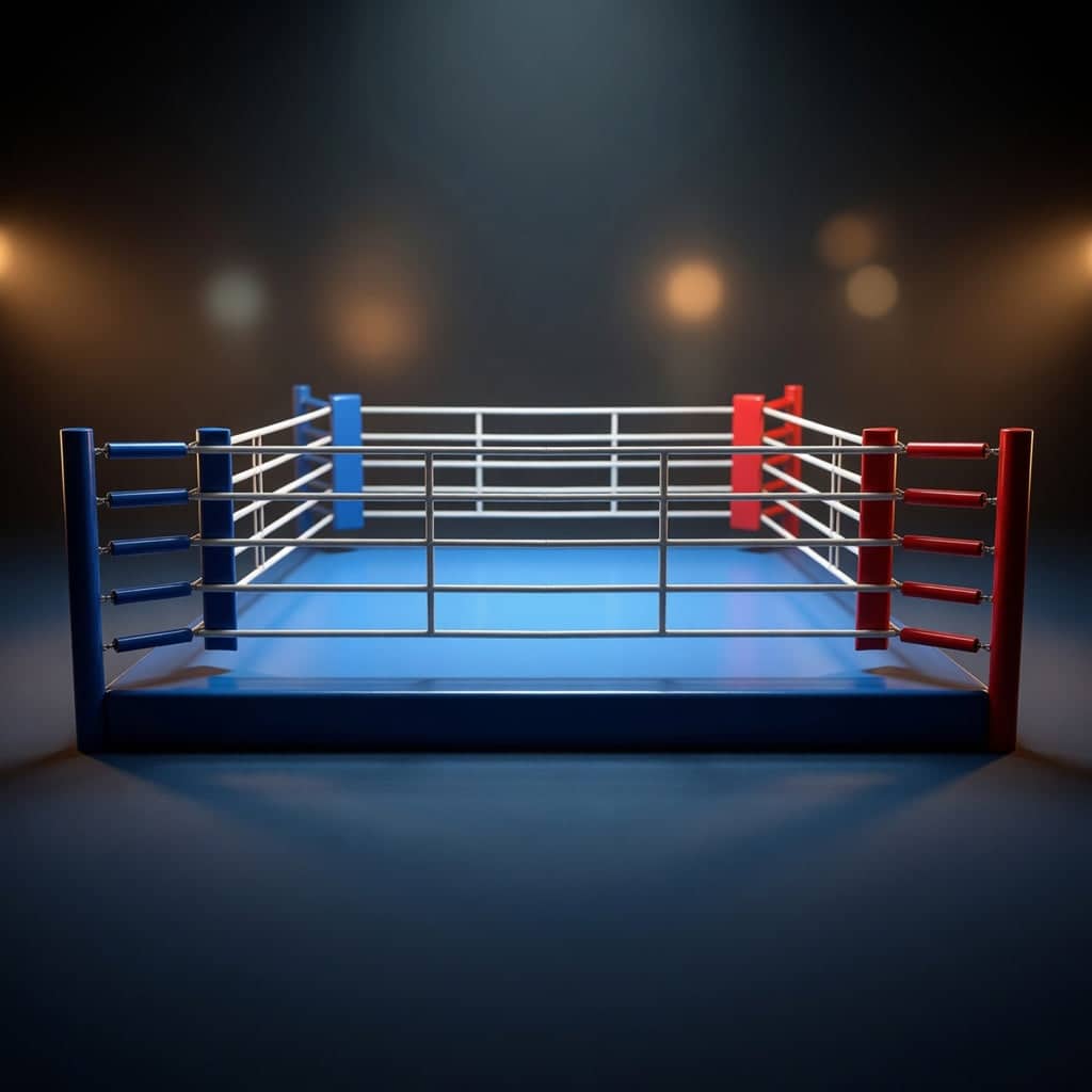 FIGHTER boksering for trening med tau og hjørneputer