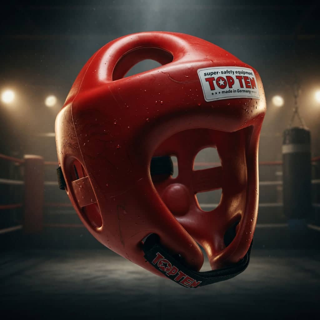 TOP TEN Fight hodebeskyttelse med borrelås ved hake og nakke
