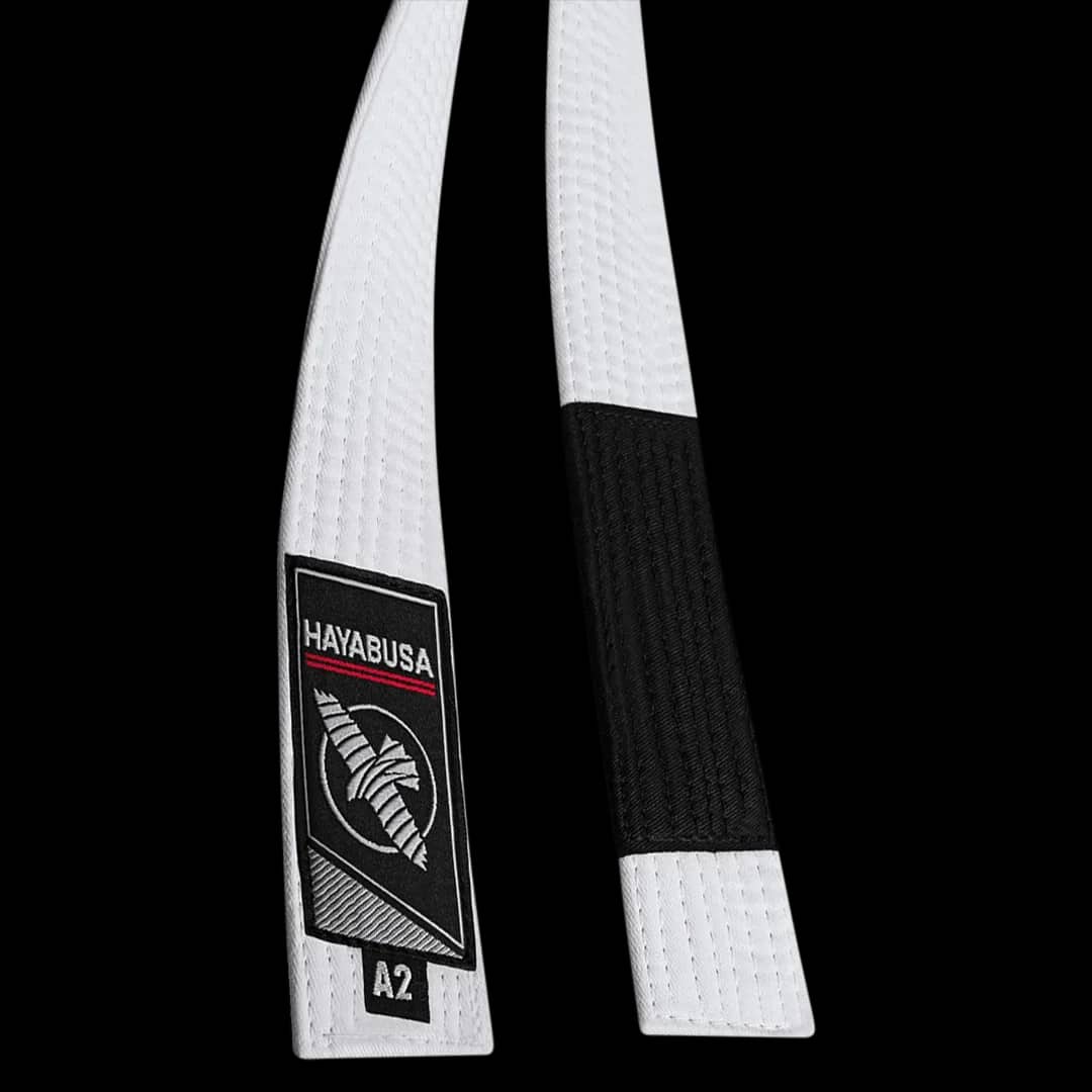 Hayabusa BJJ-belte – Hvit
