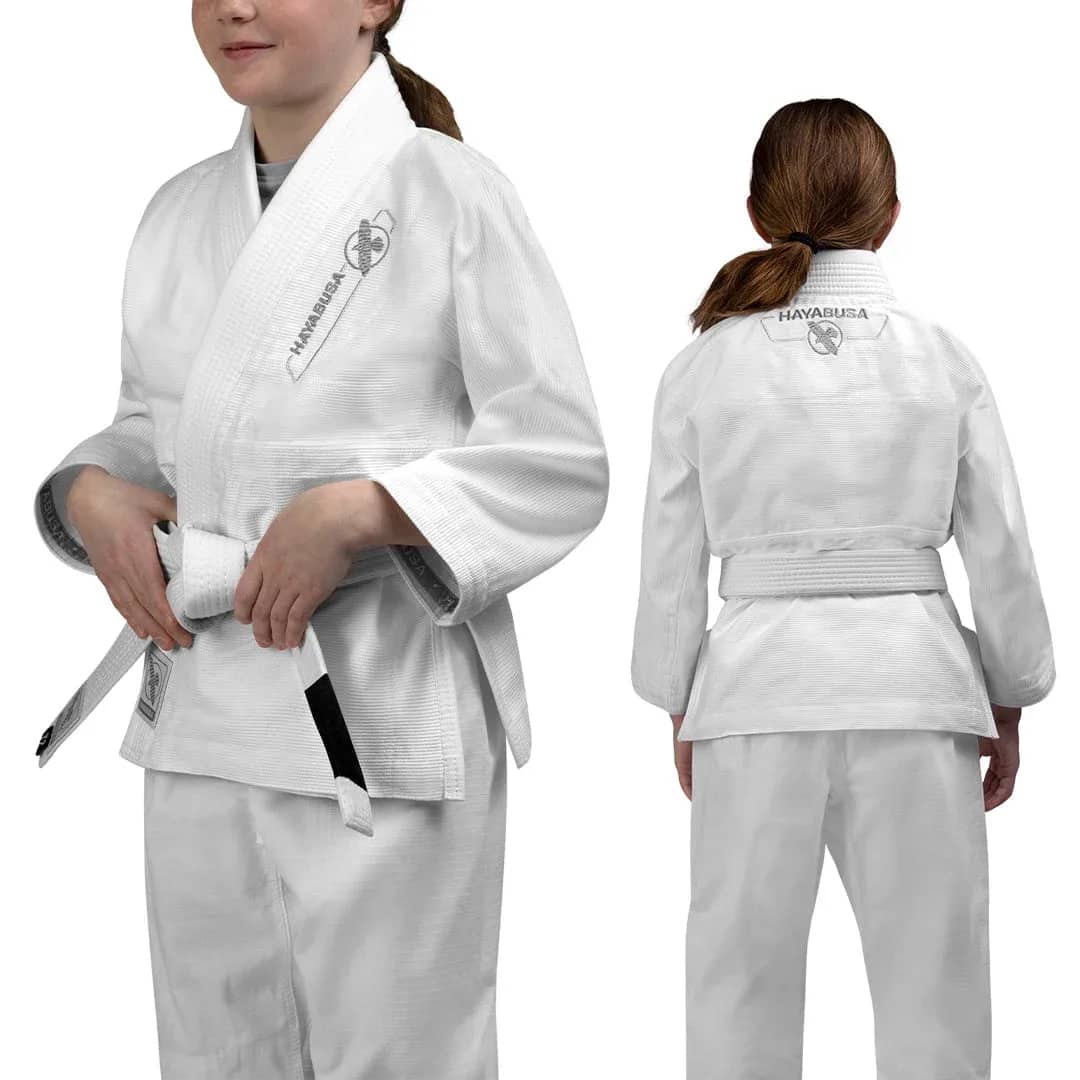 Hayabusa Essential BJJ-drakt for barn – Hvit