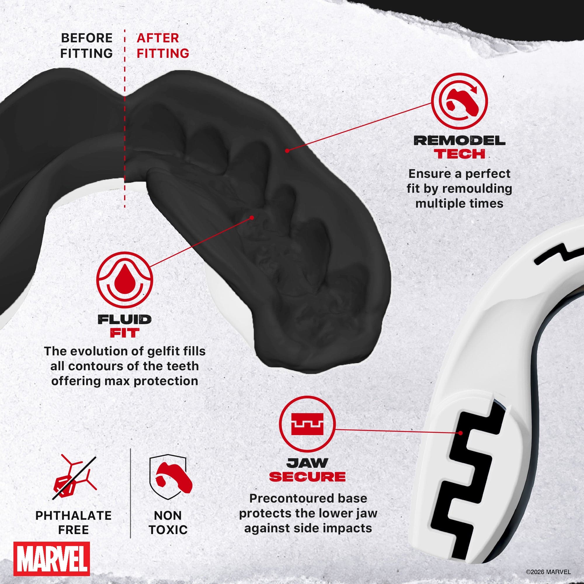 SAFEJAWZ Marvel X-Men Storm tannbeskytter – bilde 3