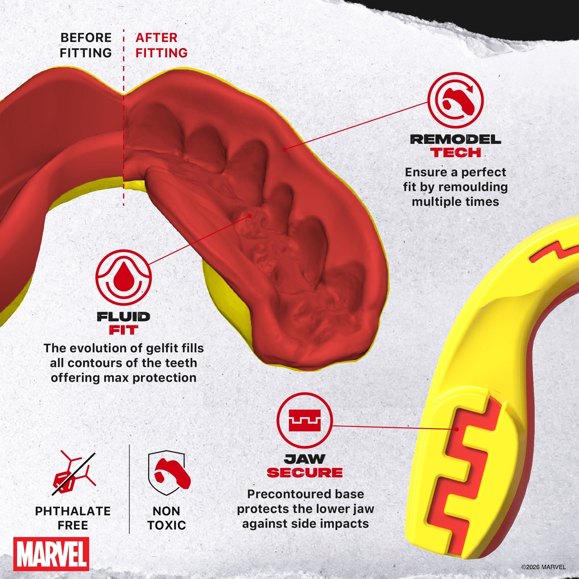 SAFEJAWZ Marvel X-Men Logo tannbeskytter – bilde 3