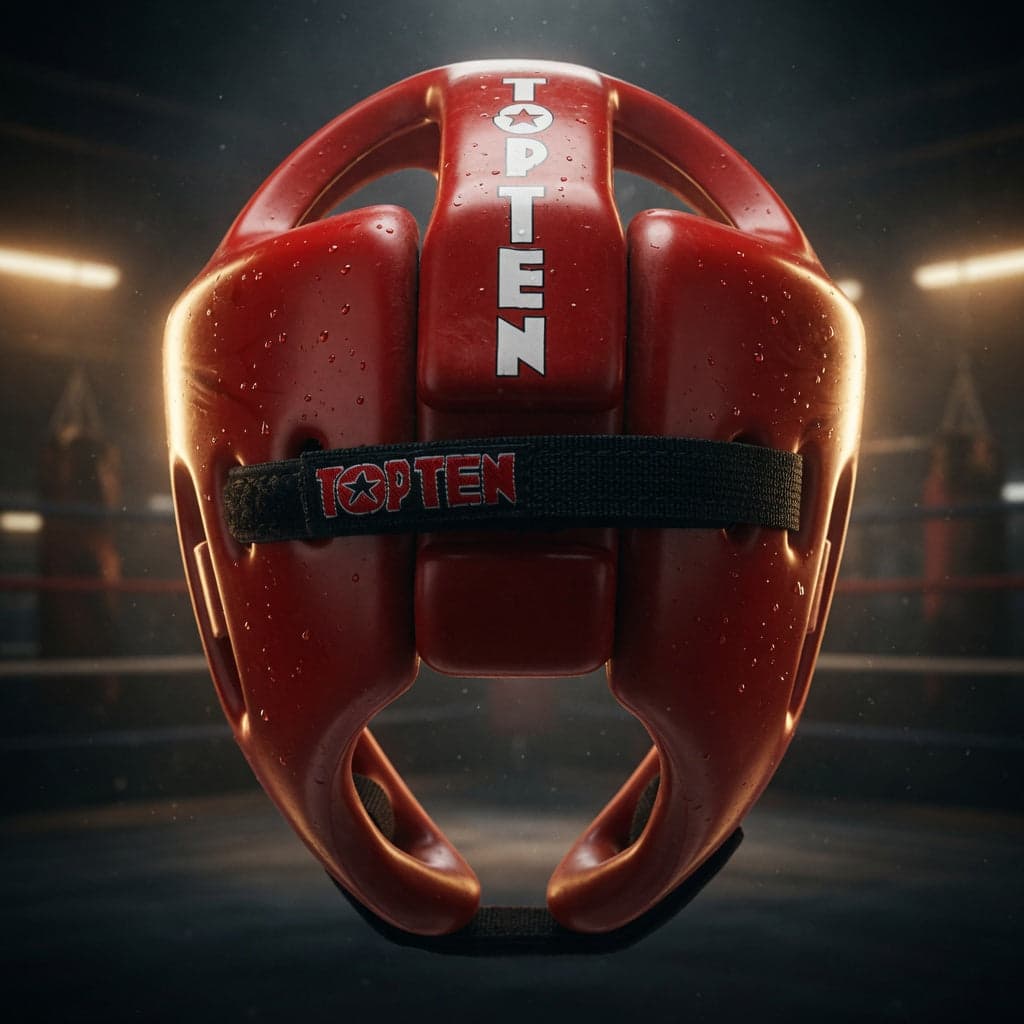 TOP TEN Fight hodebeskyttelse med borrelås ved hake og nakke