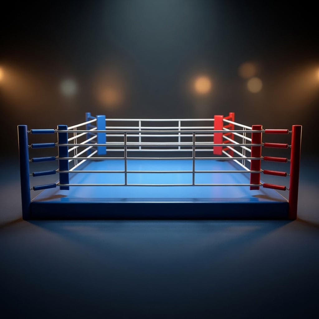 FIGHTER boksering for trening med tau og hjørneputer