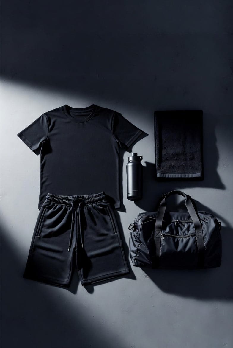 Treningstøy, shorts, vannflaske, håndkle og treningsbag – første utstyrskjøp til kampsport