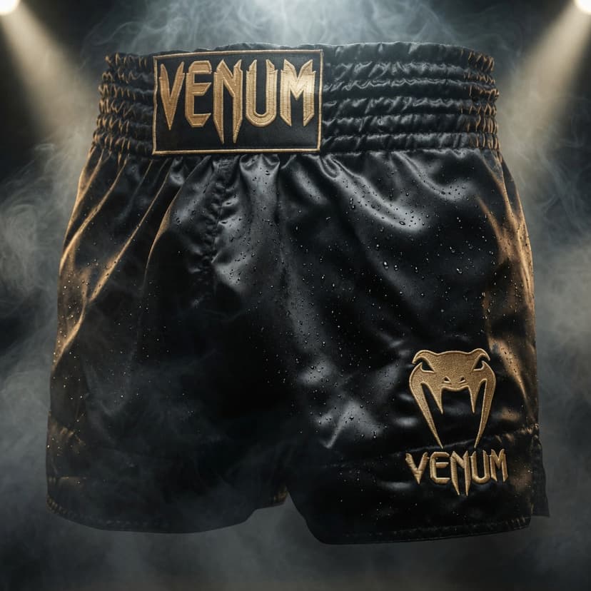 TOP TEN IFMA Muay Thai shorts i blå/grå – godkjent for konkurranse