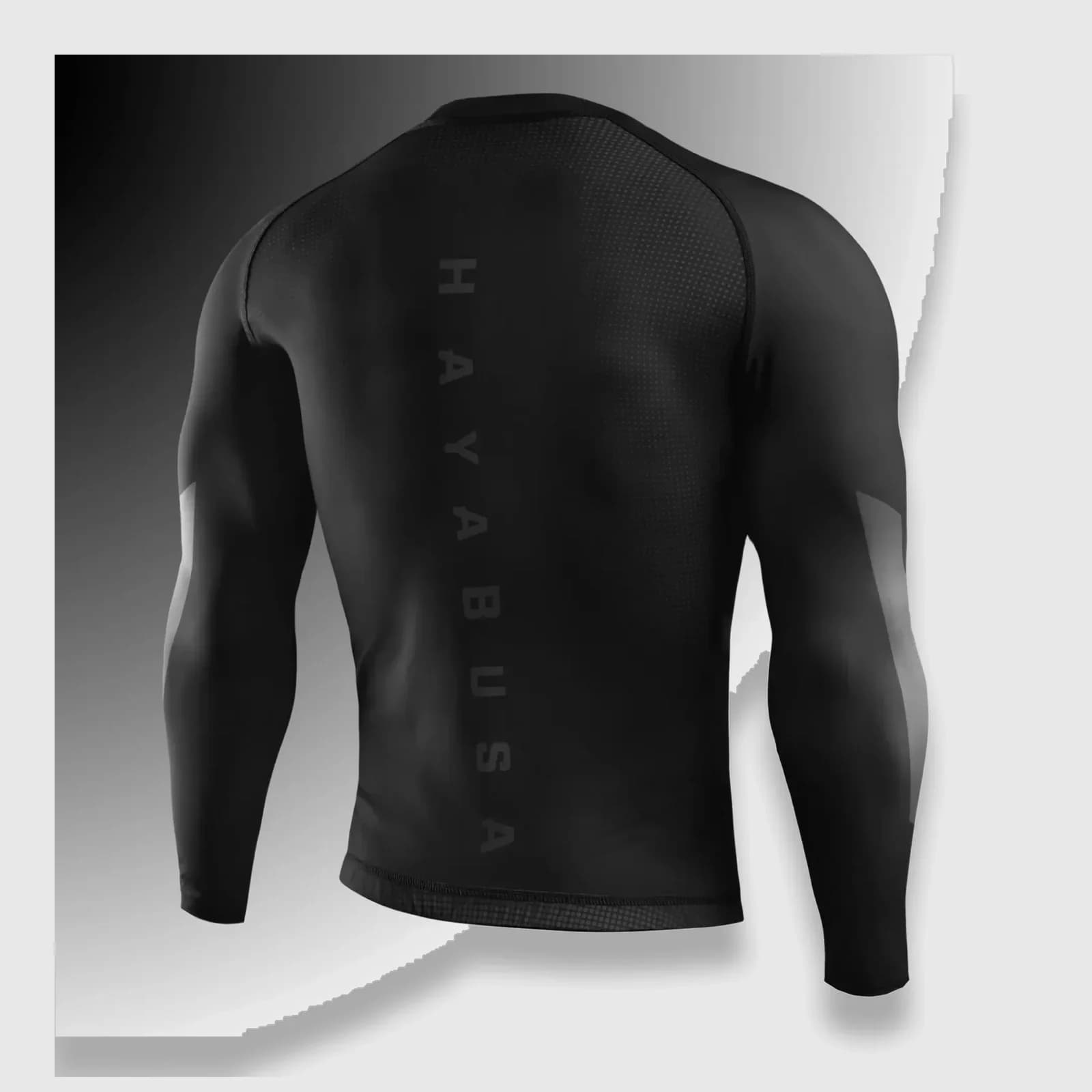 Core langermet rashguard – Svart, detaljbilde 1