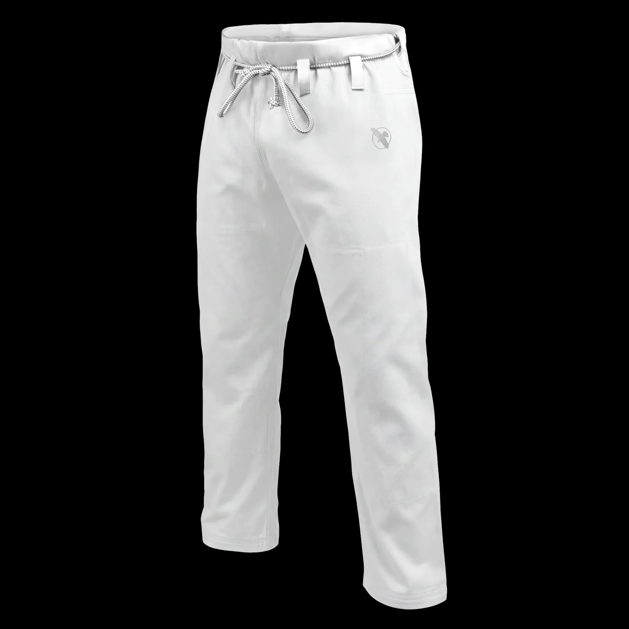 Hayabusa Core Twill BJJ-bukse for herre i hvitt