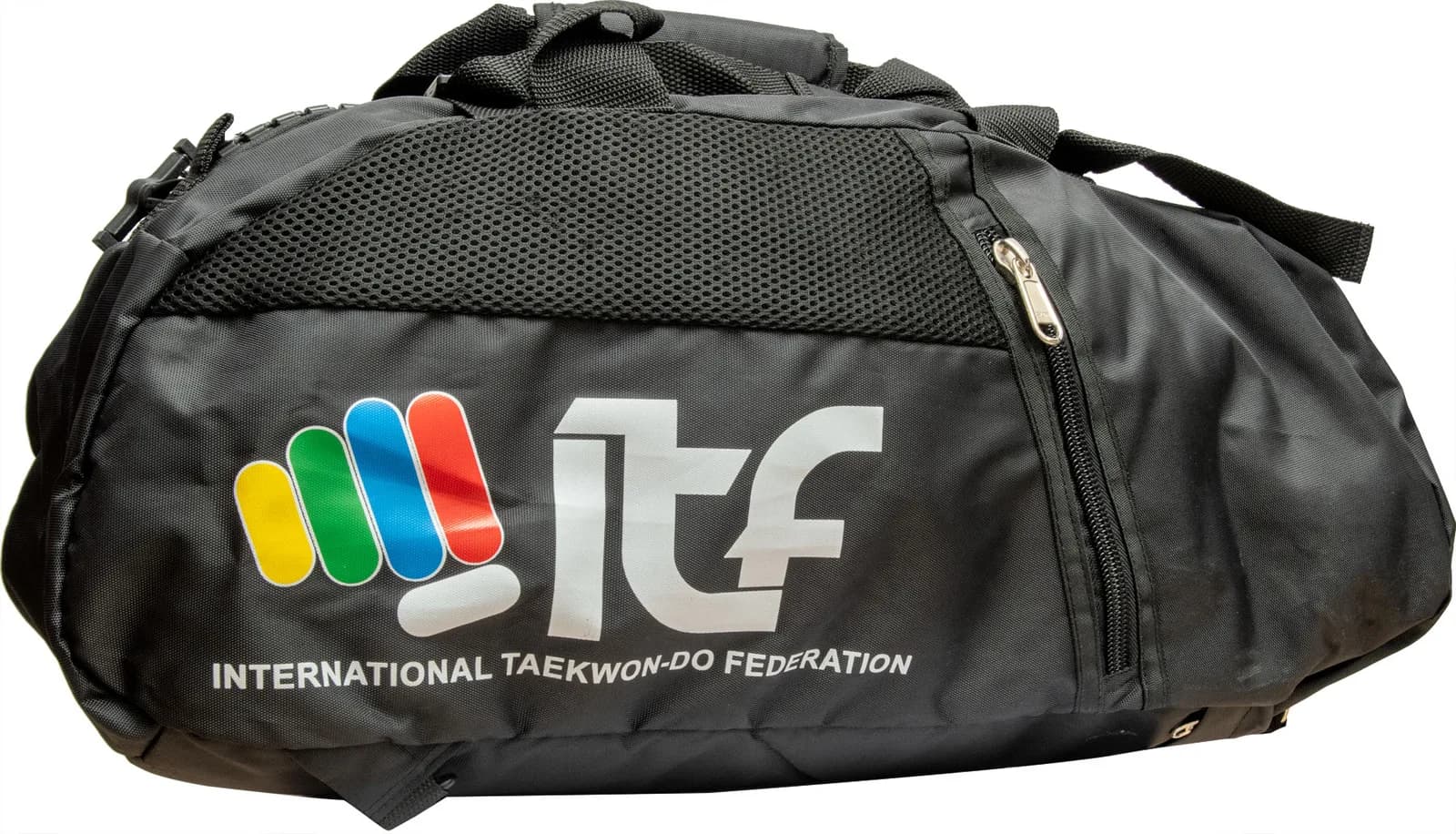 Svart TOP TEN ITF Nero sportsbag med overdimensjonert glidelås