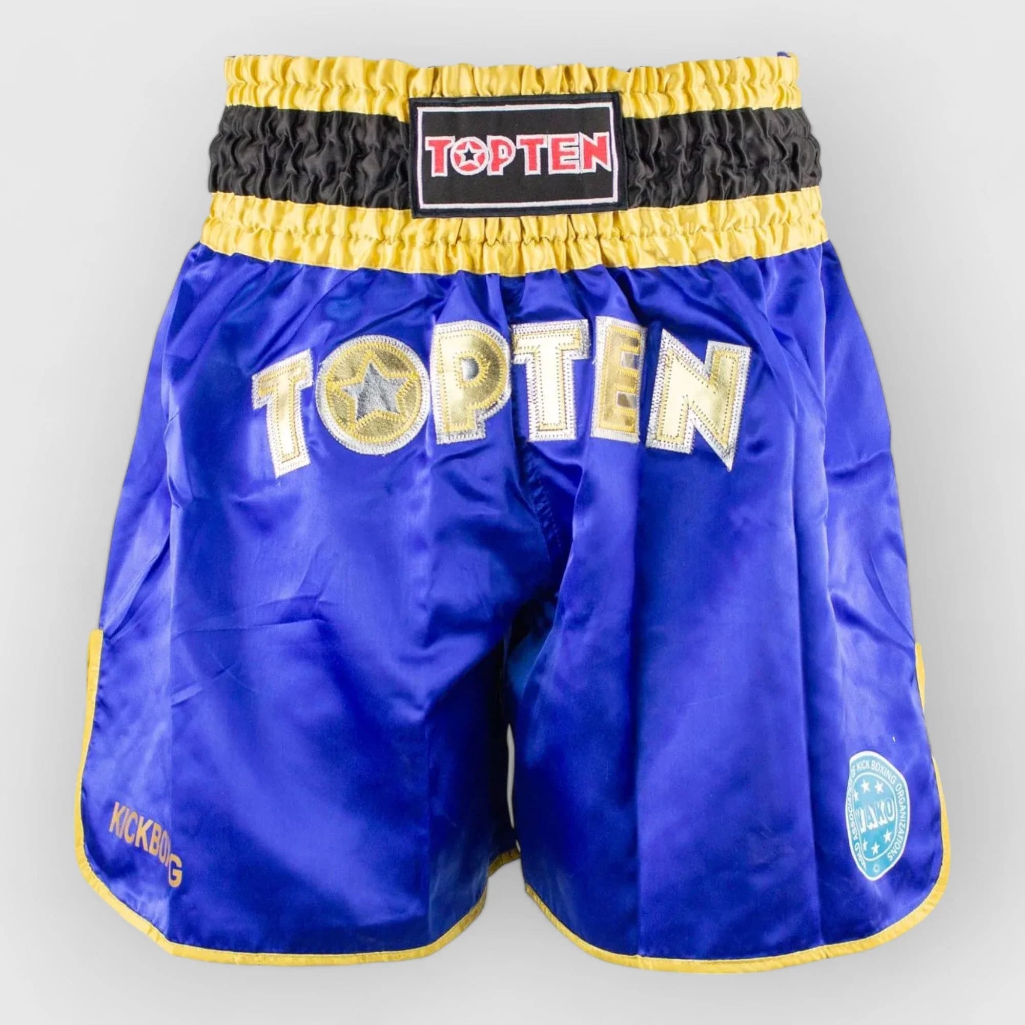 TOP TEN WAKO kickboxingshorts med UV-label og sidesplitter