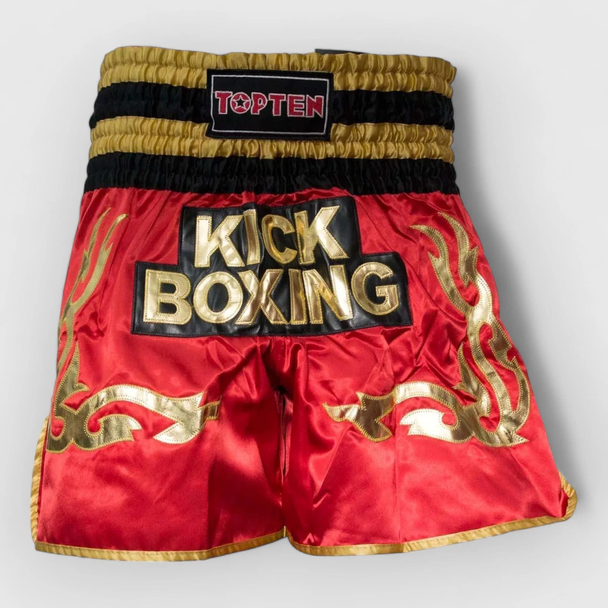 Røde TOP TEN Thai Kickboxing Shorts – WAKO-godkjent