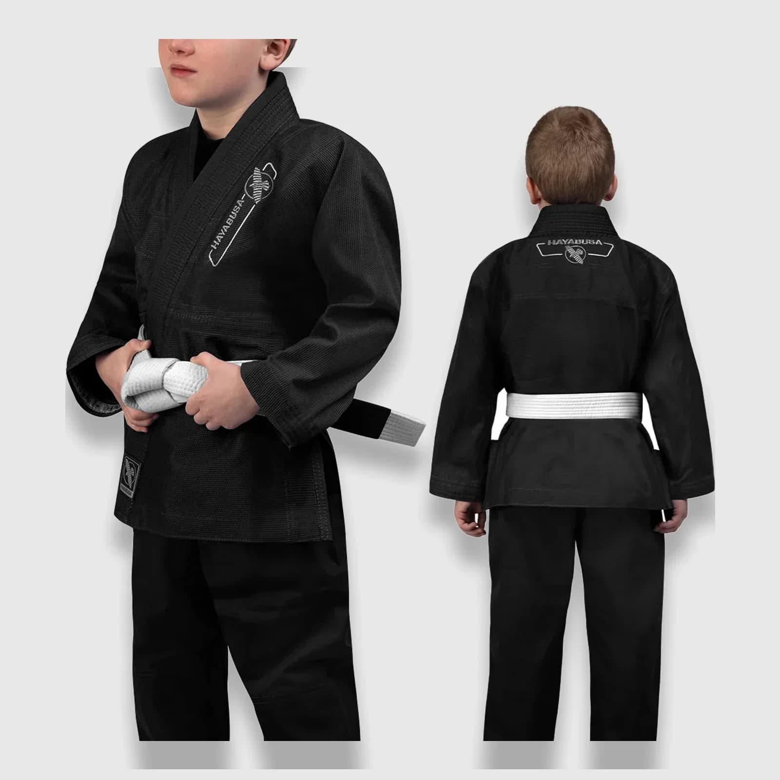 Hayabusa Essential BJJ-drakt for barn – Svart