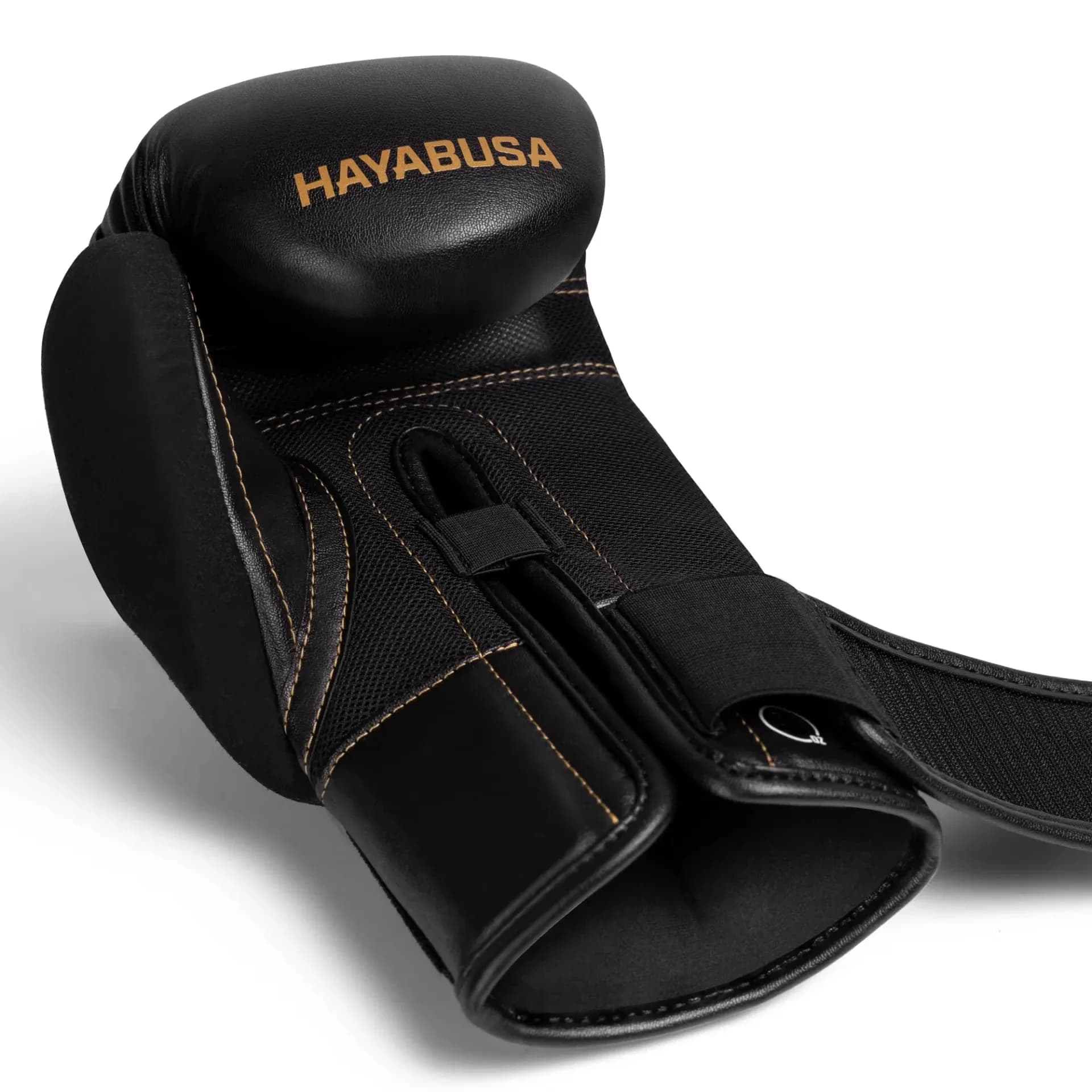 Hayabusa E1 svart/gull – håndflate og håndleddsrem