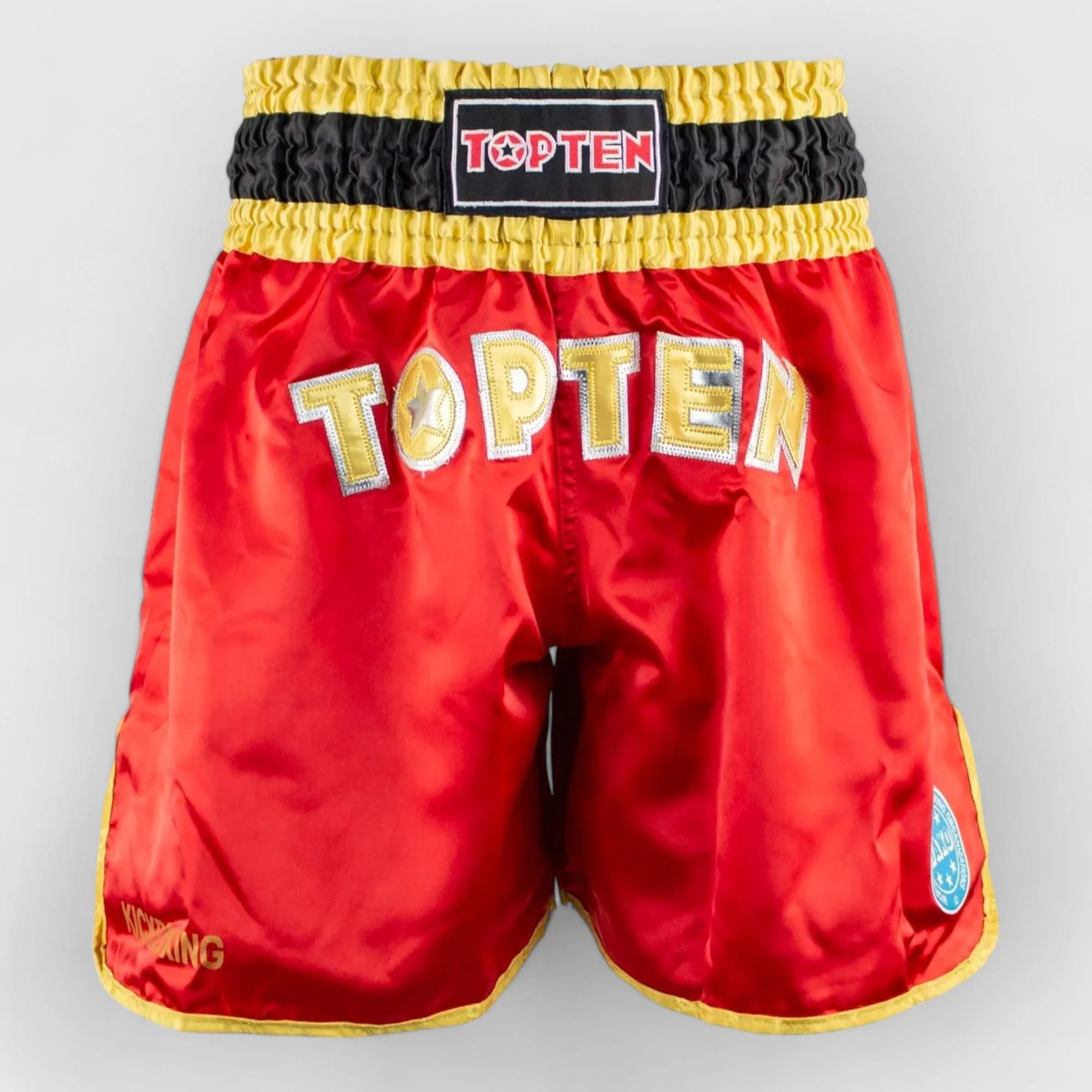 TOP TEN WAKO kickboxingshorts med UV-label og sidesplitter