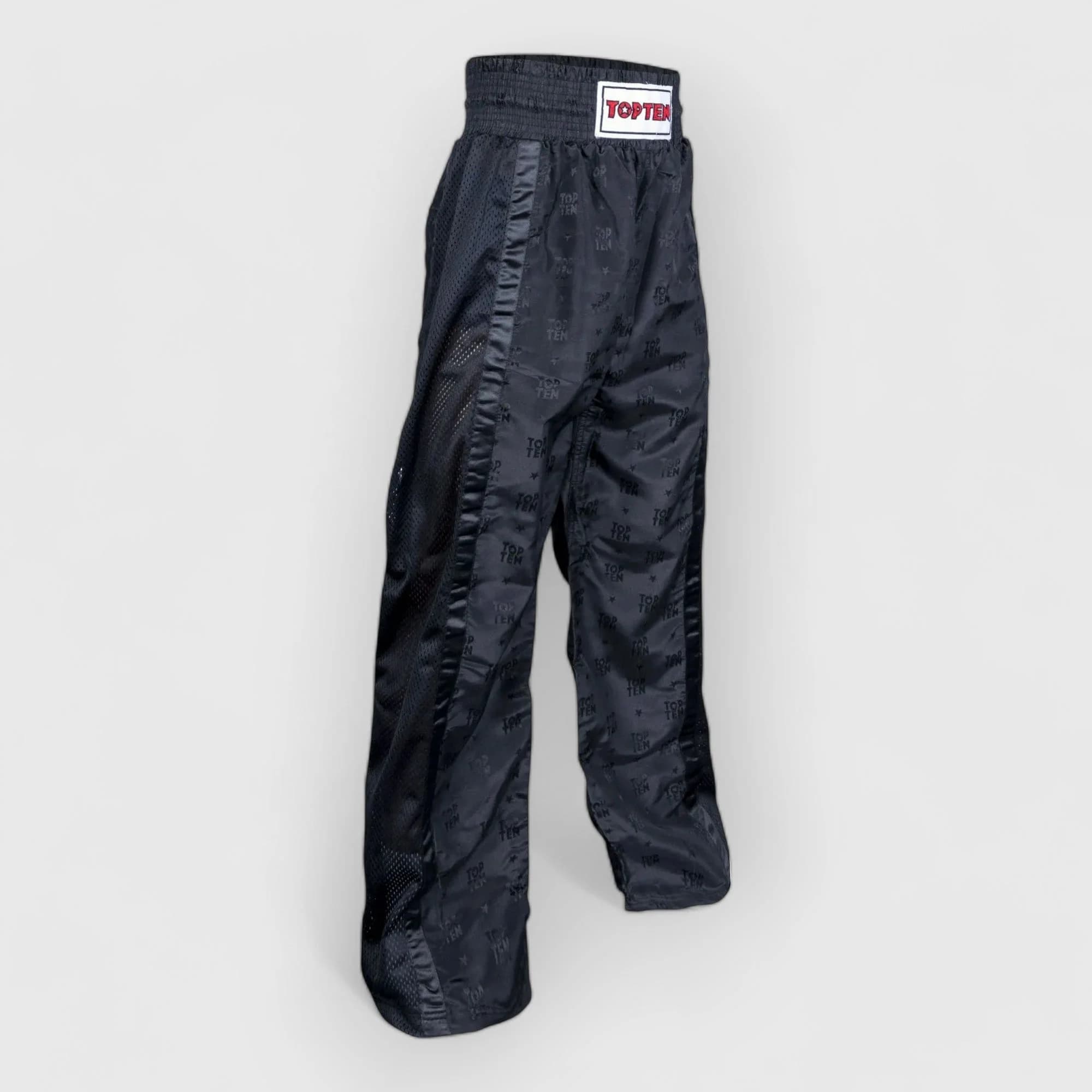 Svart TOP TEN Mesh kickboxingbukse uten WAKO-label, bilde 1