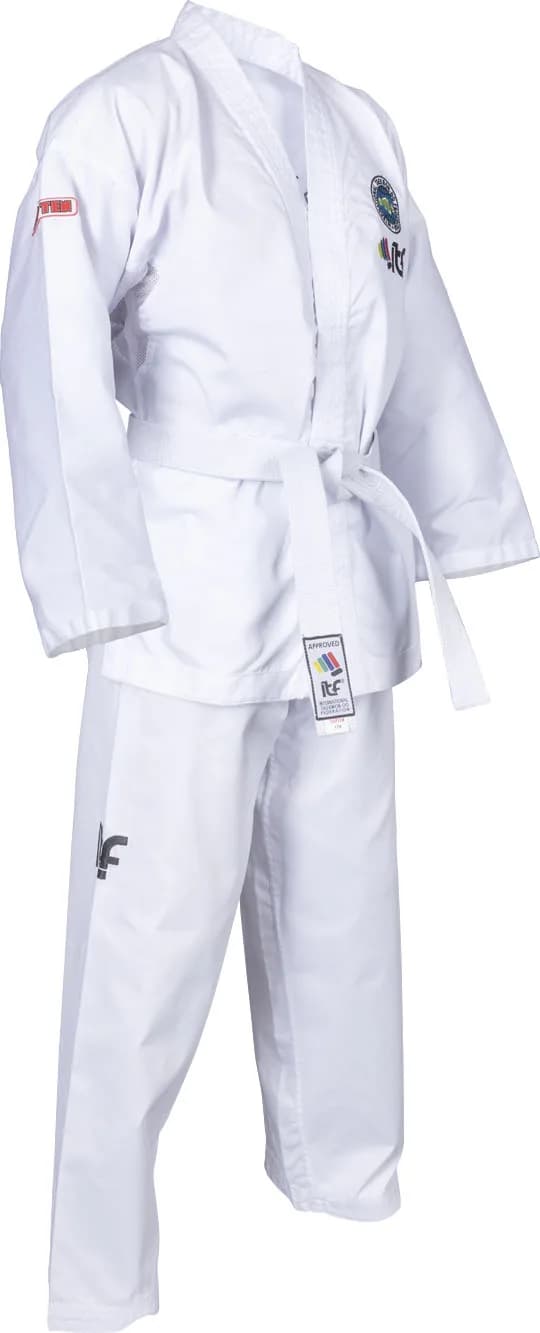 Hvit TOP TEN De-Luxe taekwondo-dobok