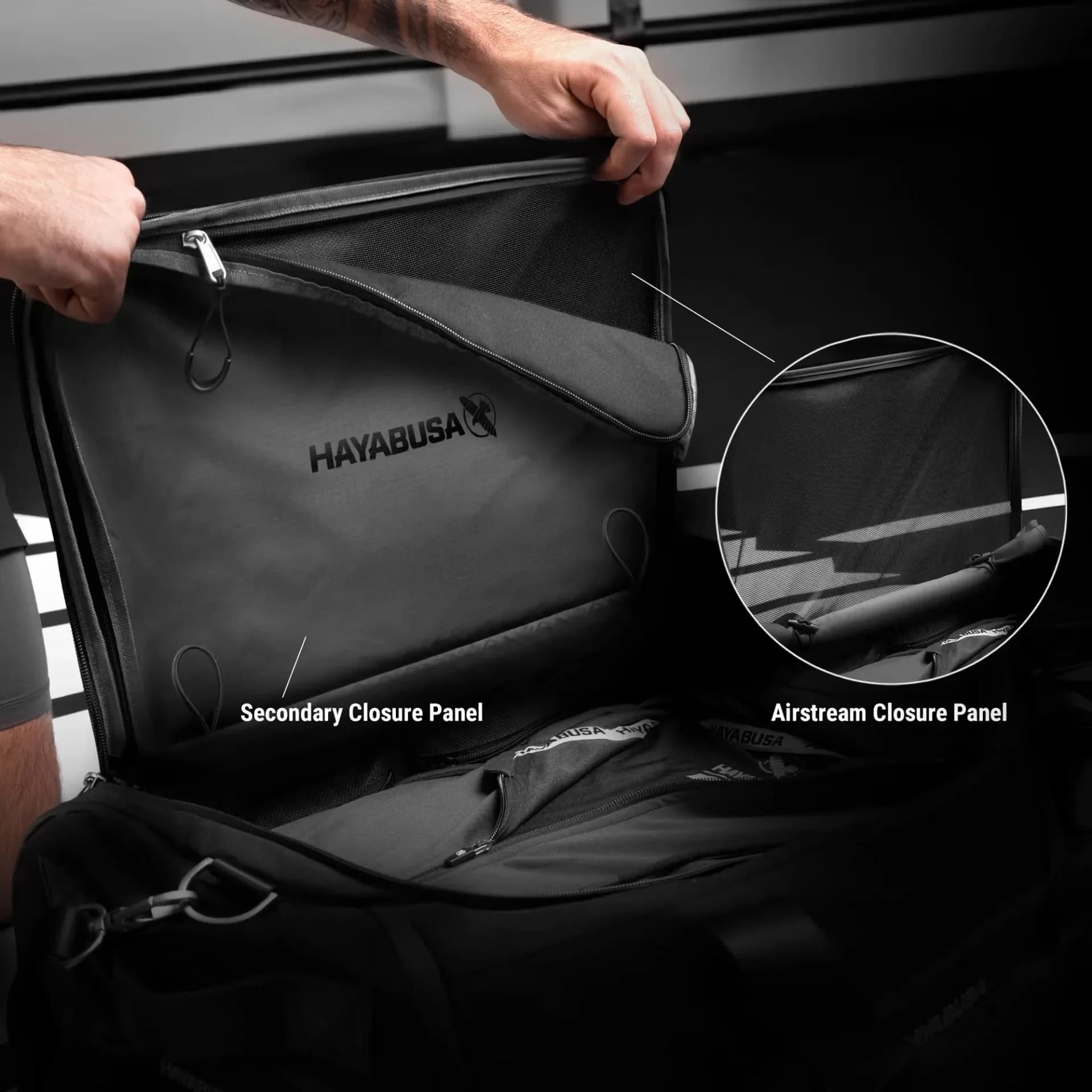 Airstream treningsbag – Svart, detaljbilde 1