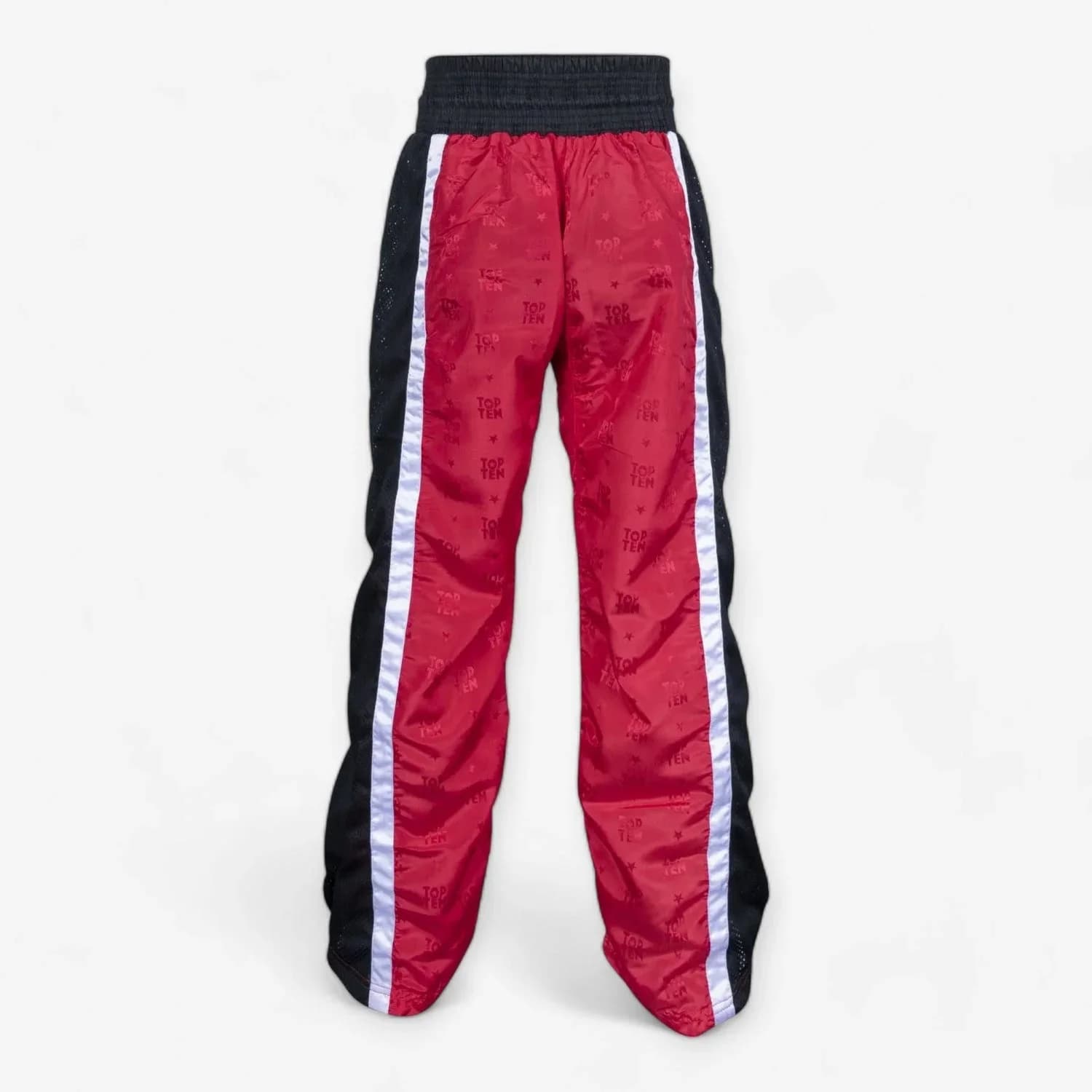 Rød og svart TOP TEN Mesh kickboxingbukse med WAKO-label, bilde 5