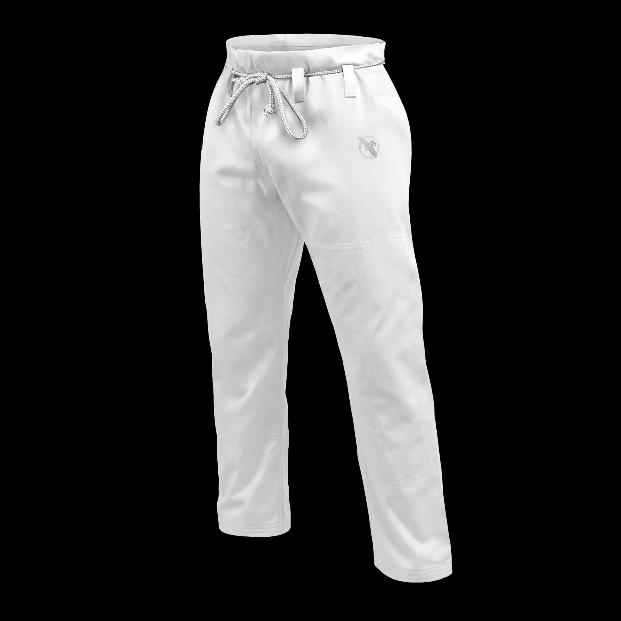 Hayabusa Core Twill BJJ-bukse for dame i hvitt