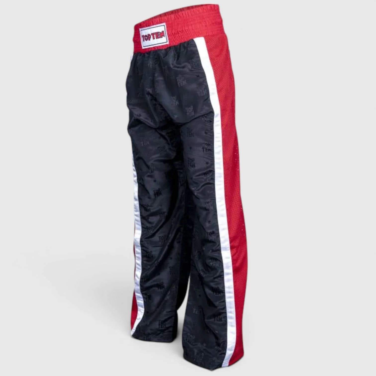 TOP TEN WAKO Mesh Kickboxingbukse – Svart/Rød