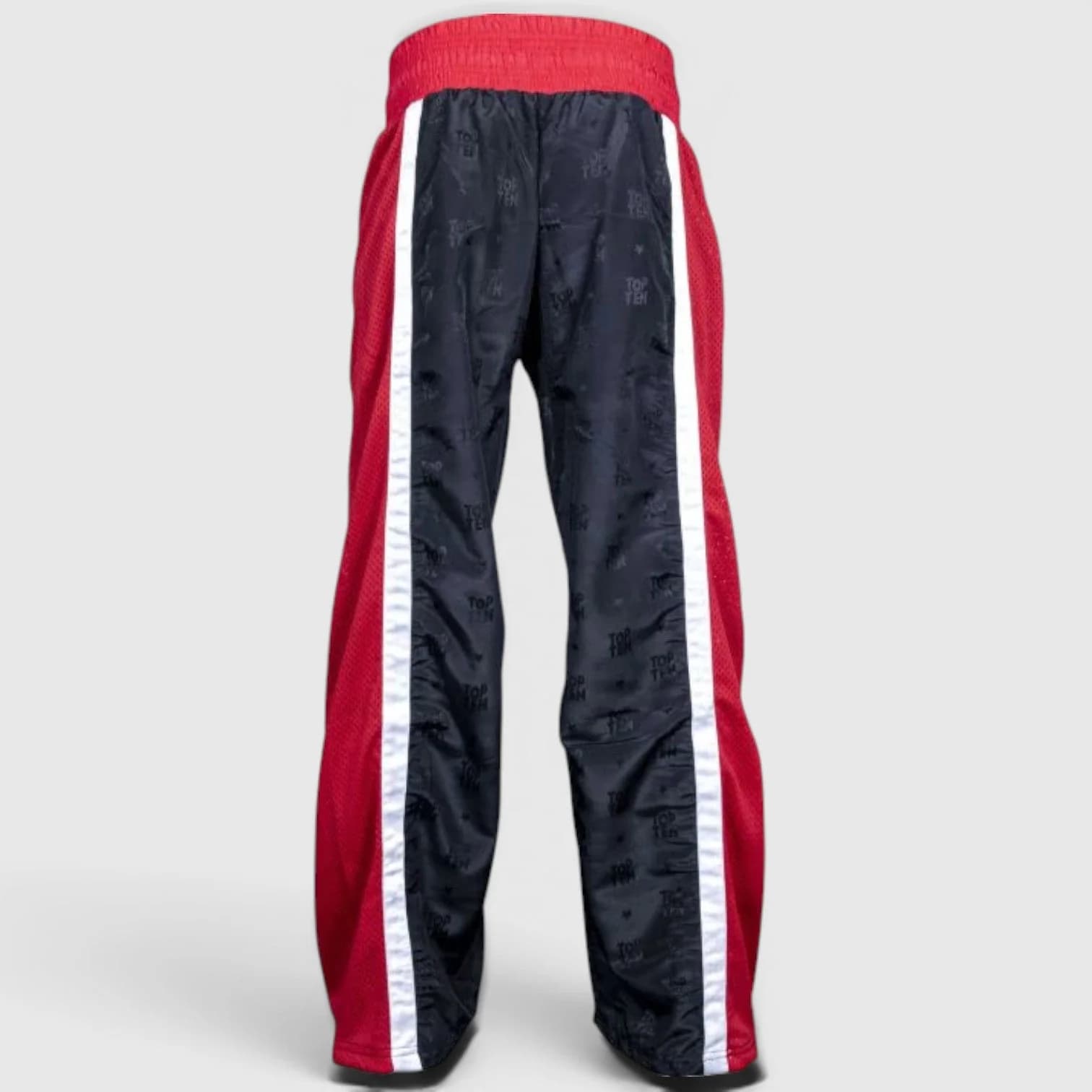 TOP TEN WAKO Mesh Kickboxingbukse – Svart/Rød