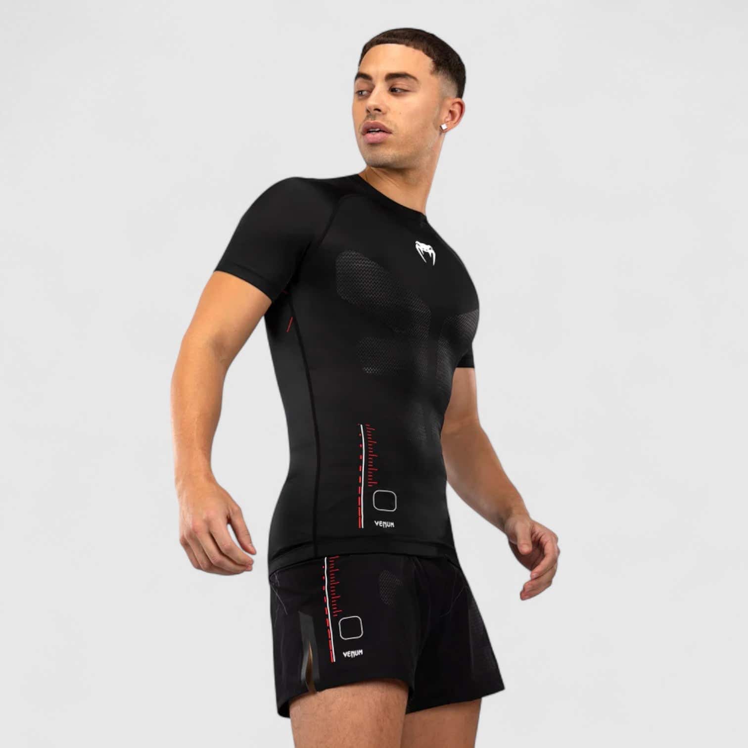 VENUM Tactical XT Rashguard med korte ermer Svart og Rød