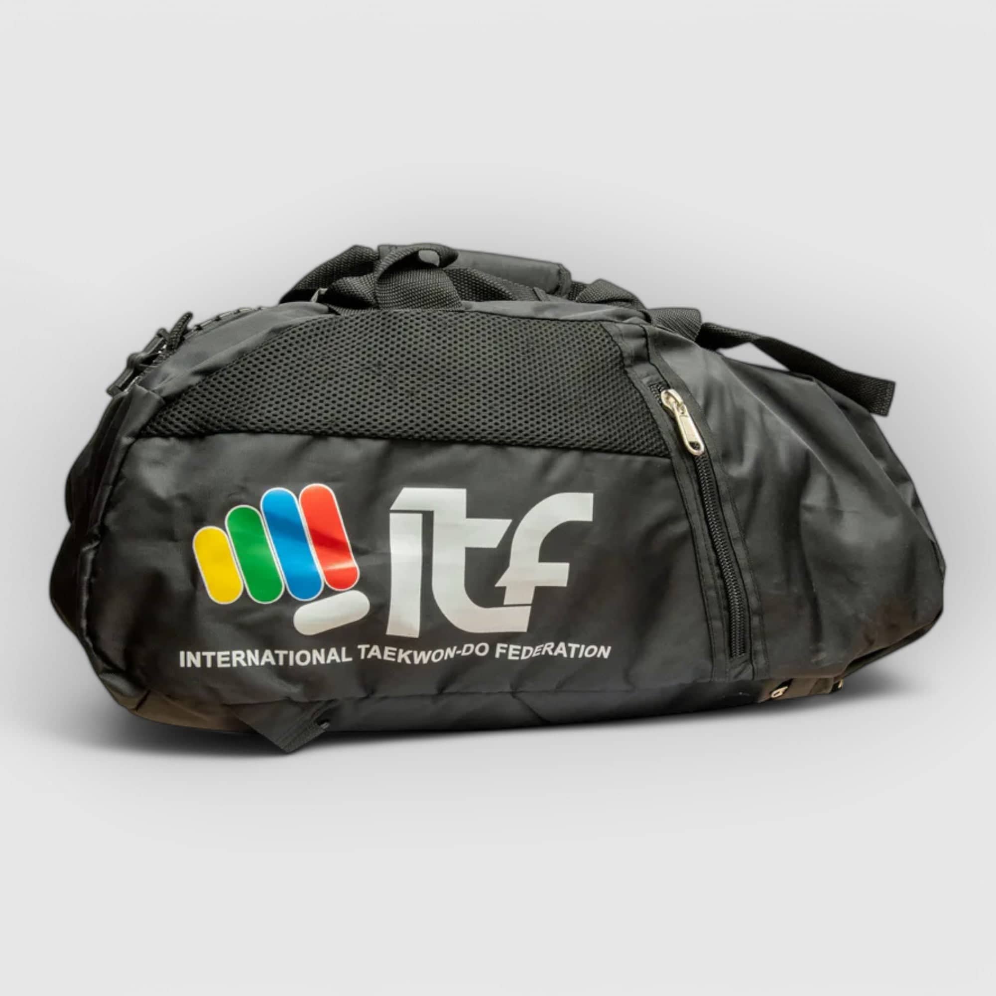 Svart TOP TEN ITF Nero sportsbag med overdimensjonert glidelås