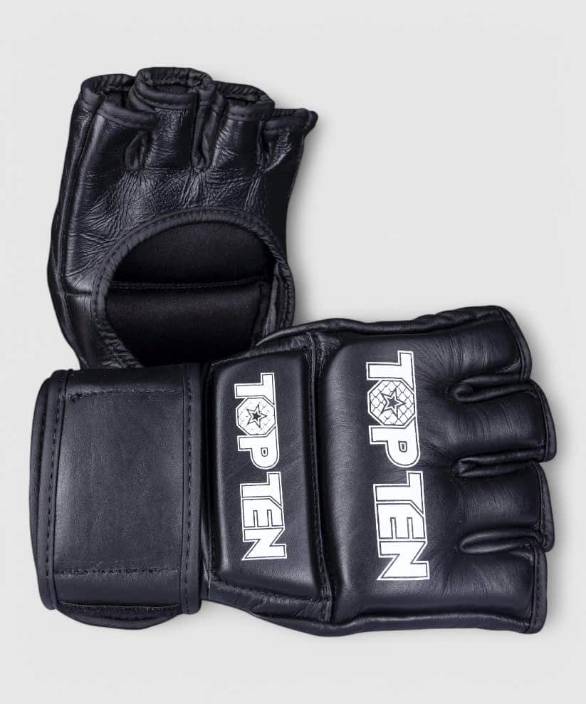 TOP TEN MMA competition Hansker Svart/Hvit