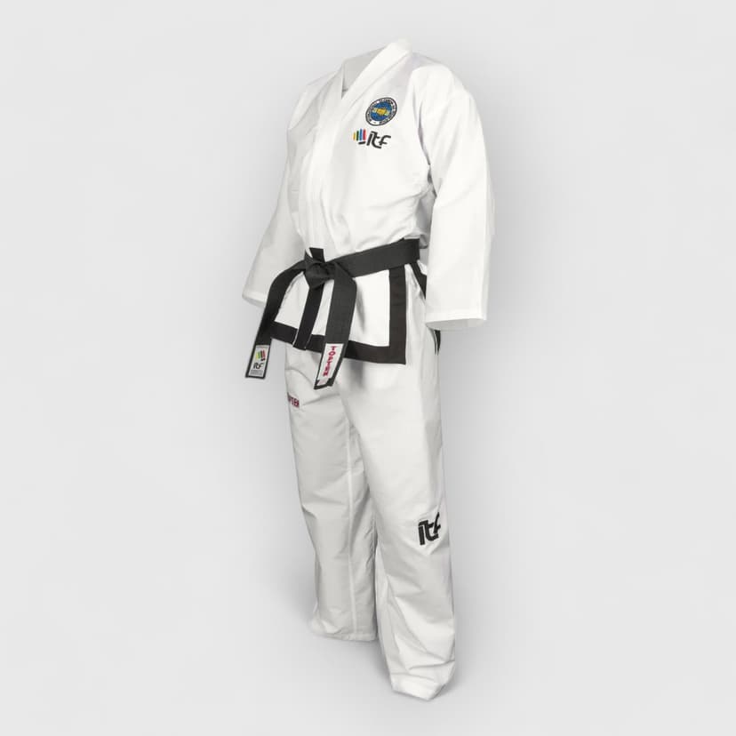 TOP TEN Master Dobok Diamond – ITF-godkjent premium svart belte drakt