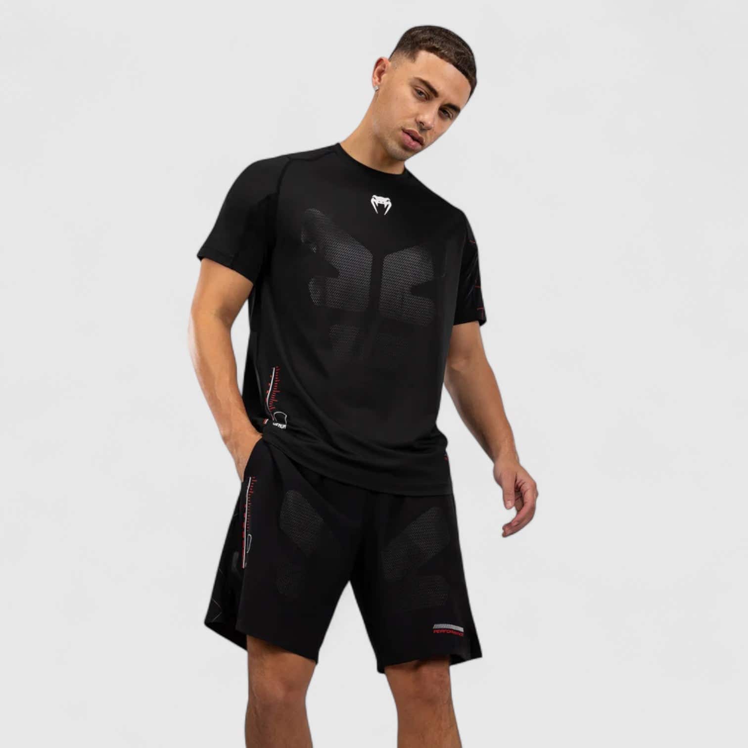VENUM Tactical XT Dry-Tech Svart/Rød t-skjorte