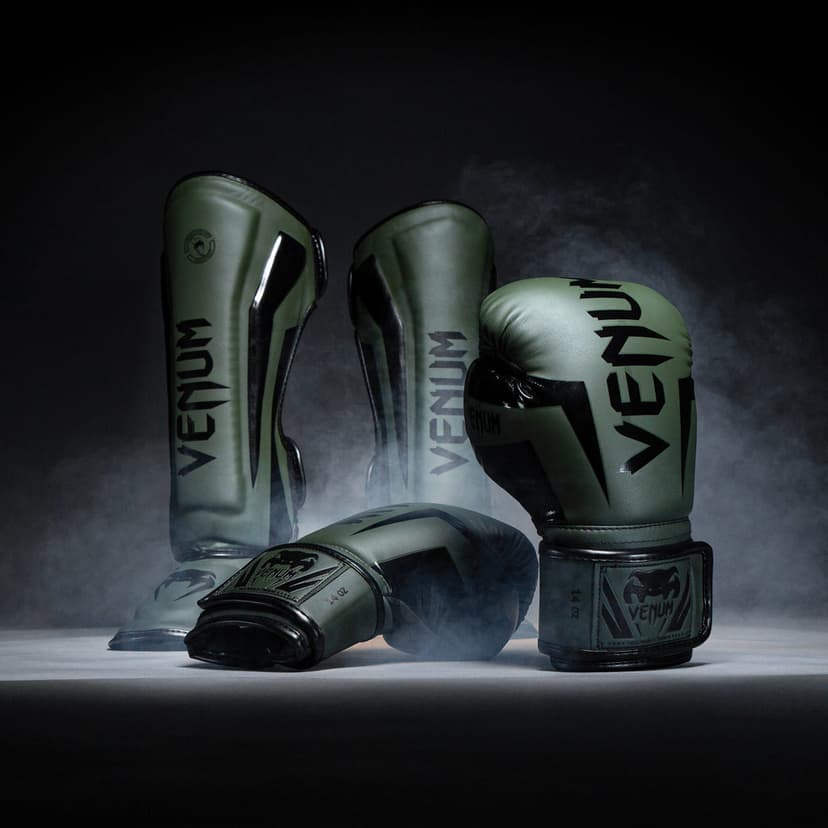 Venum Elite boksehansker svart grønn – Combat Store