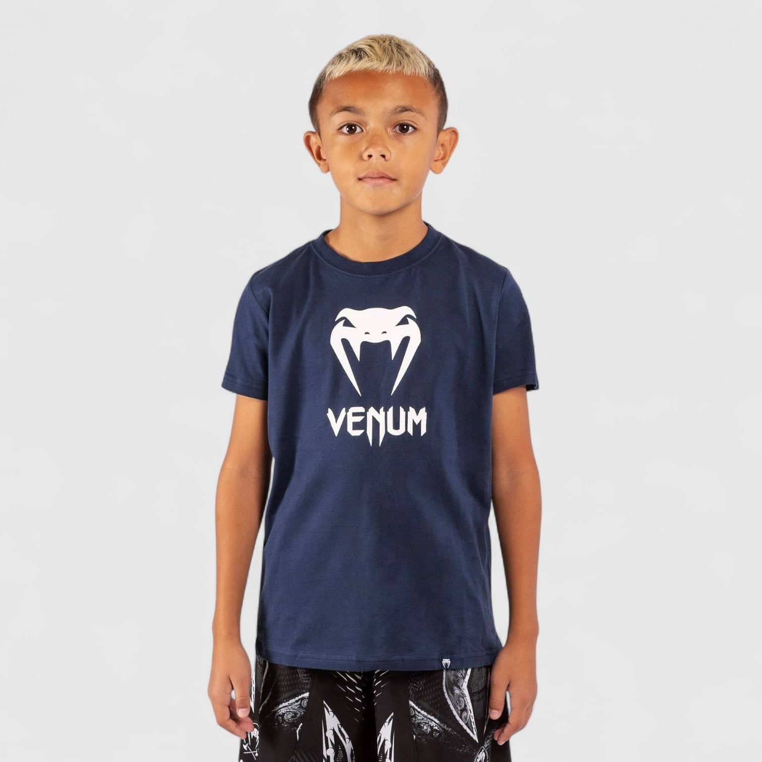 Navy Venum Classic T-skjorte for barn med logo