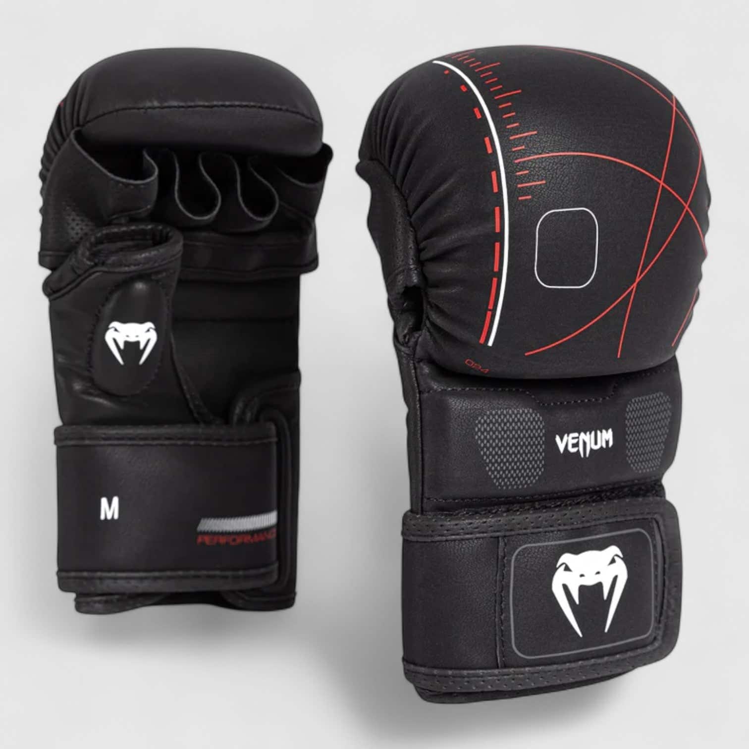 VENUM Tactical XT sparringshansker – Svart/Rød
