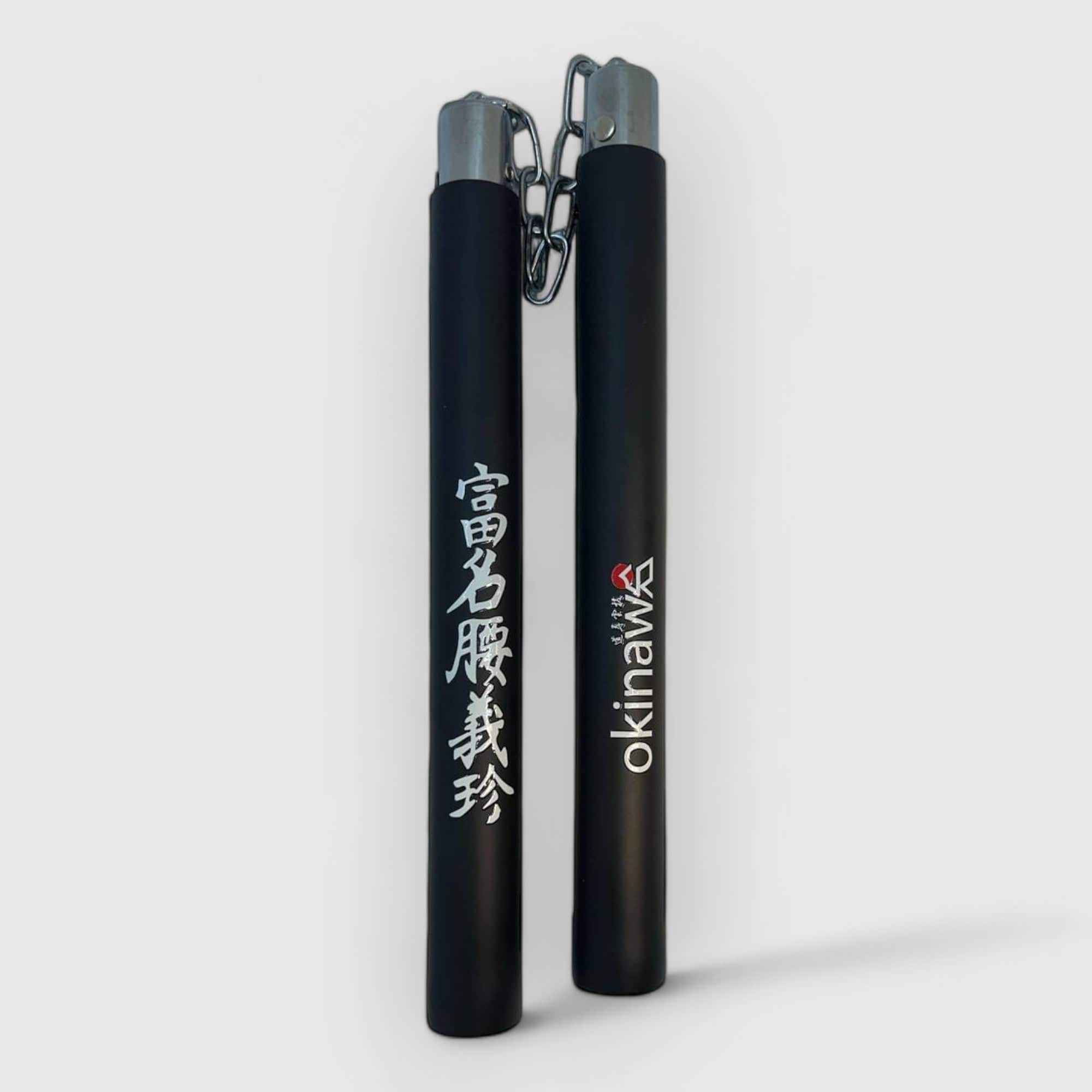 Okinawa nunchaku i skumgummi 30,5 cm – Svart