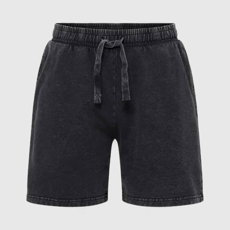 Svarte EVERLAST Washed shorts i lang modell