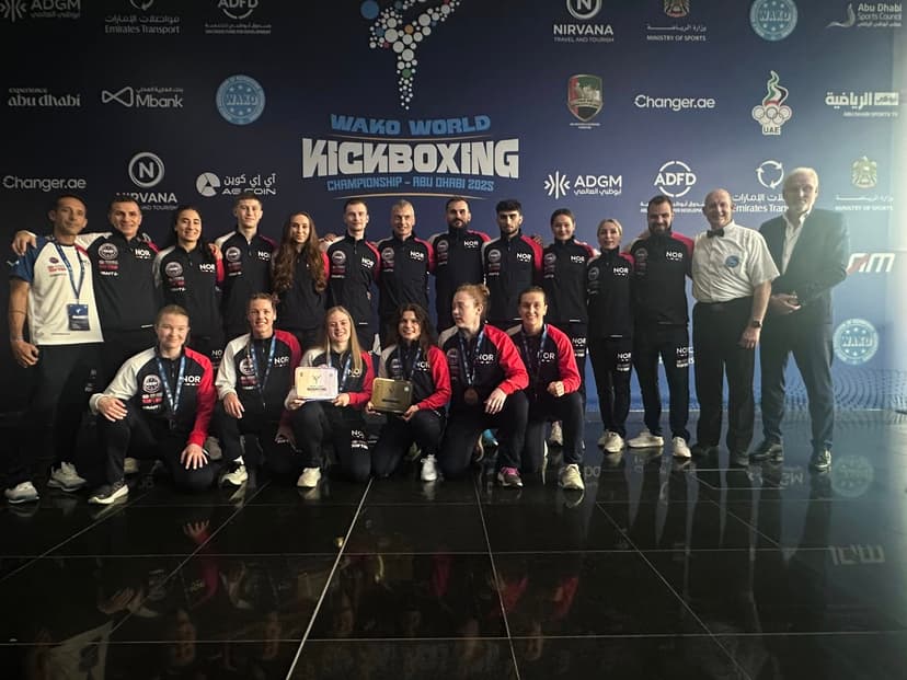Det norske kickboxinglandslaget ved WAKO VM 2025 i Abu Dhabi