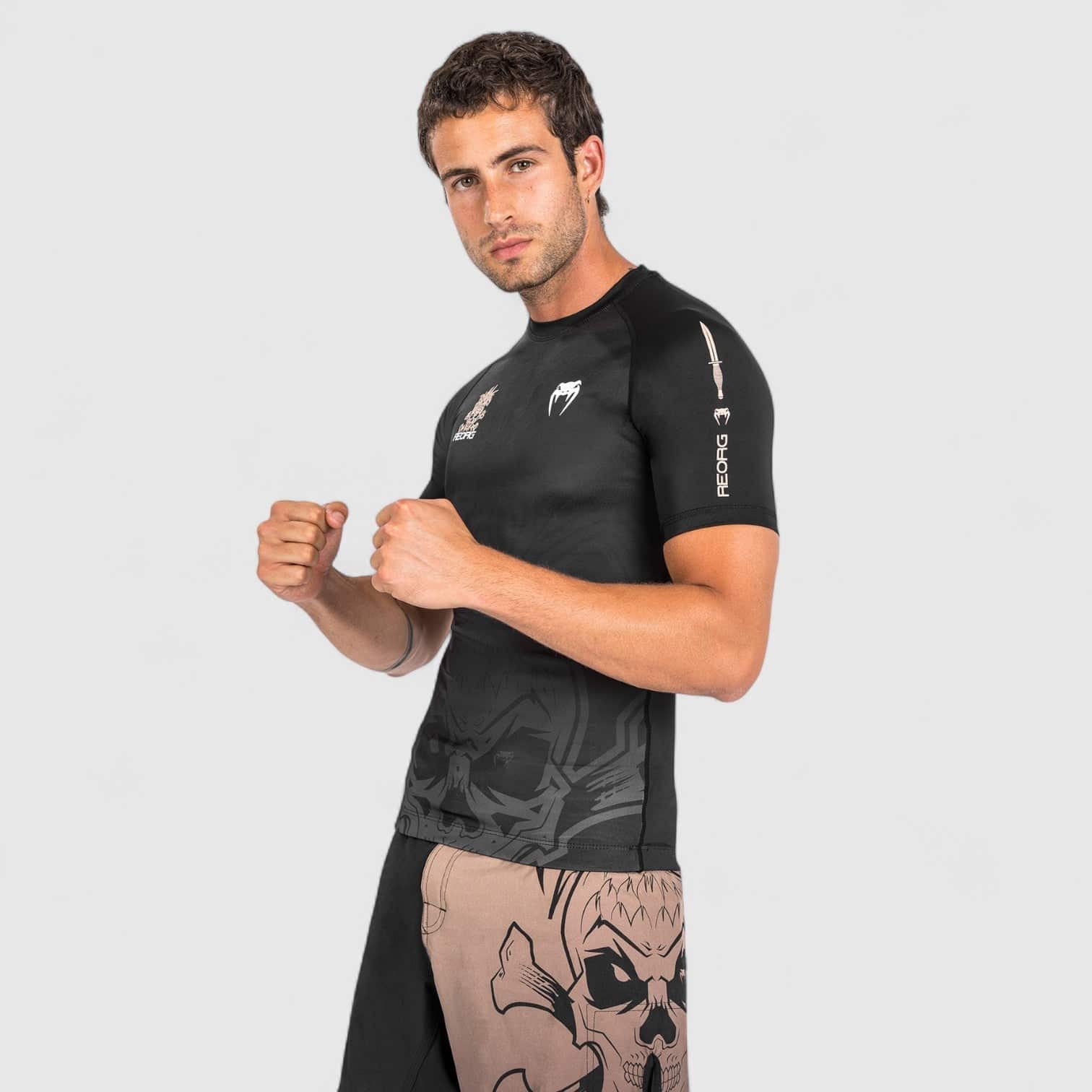 VENUM REORG Rashguard - kort arm svart