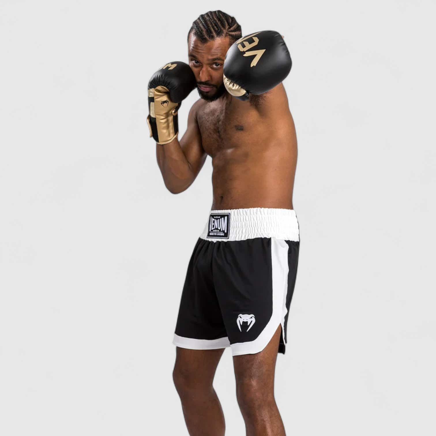VENUM Classic bokseshort PRO Svart og Hvit