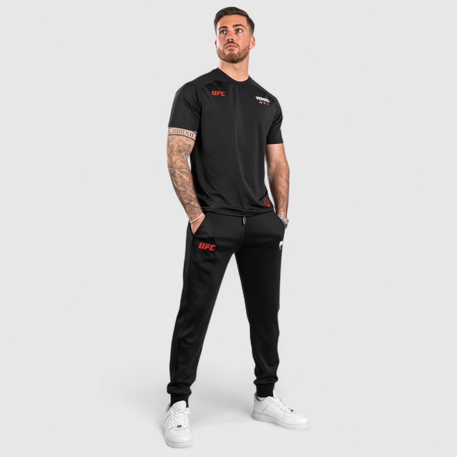 Svart VENUM UFC Adrenaline joggebukse med glidelåslommer