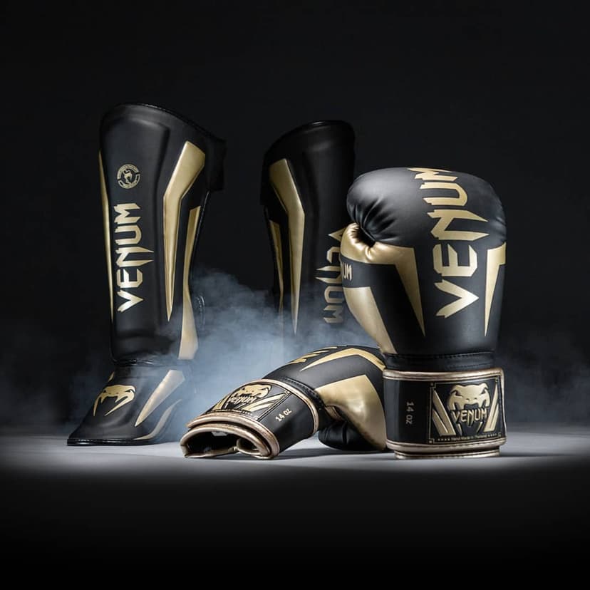 Venum Elite boksehansker svart gull – Combat Store