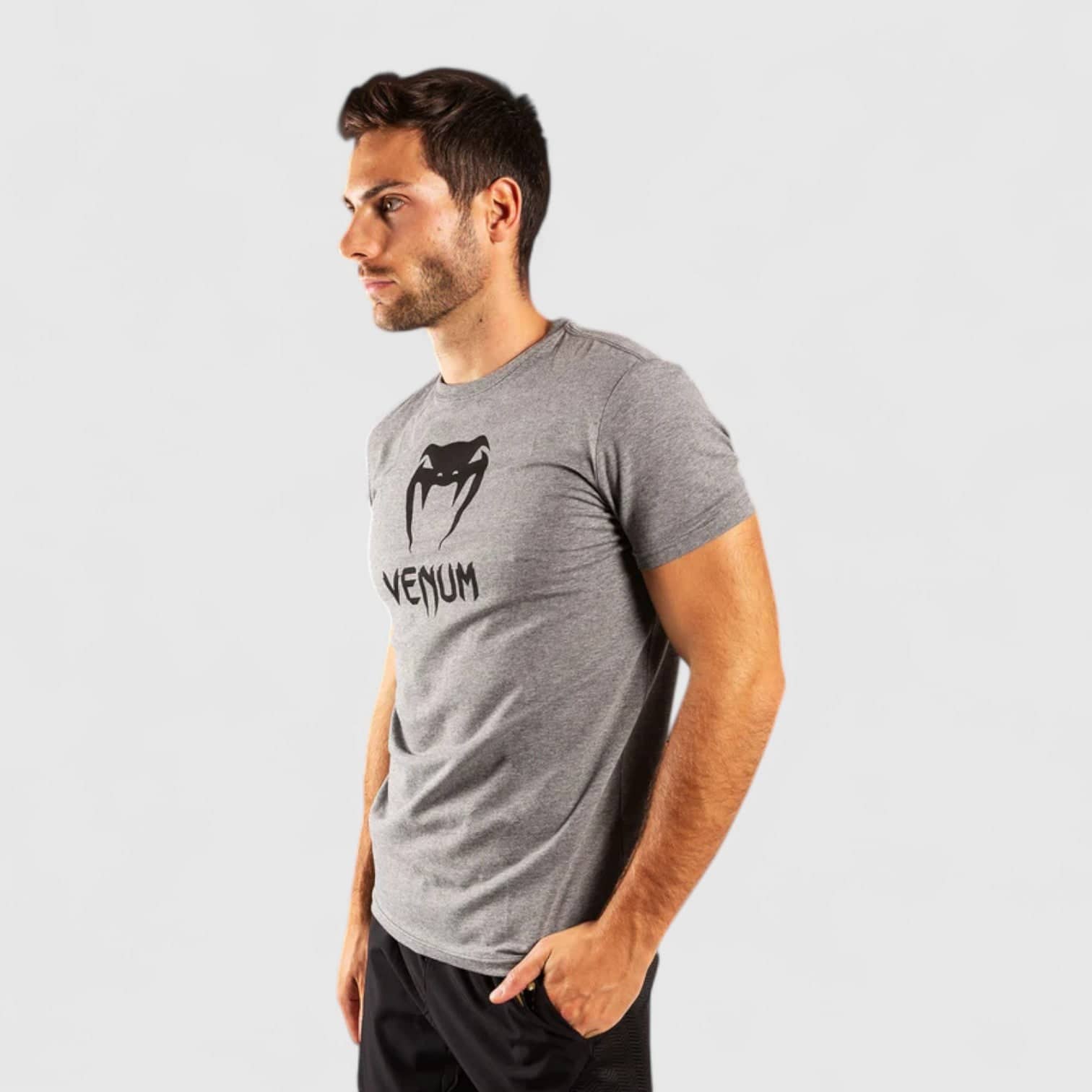 Grå Venum Classic T-skjorte med logo på brystet