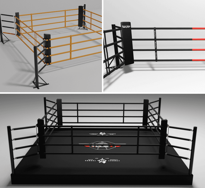 Boksering med logo og profilering – Combat Store