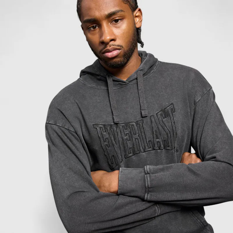 EVERLAST WASHED EMB SWEAT HOODIE - CombatStore.no