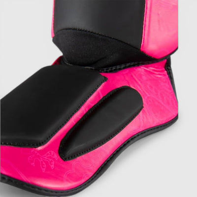 TOP TEN DRAGON Legg og vristbeskytter Svart Rosa - Combat Store AS
