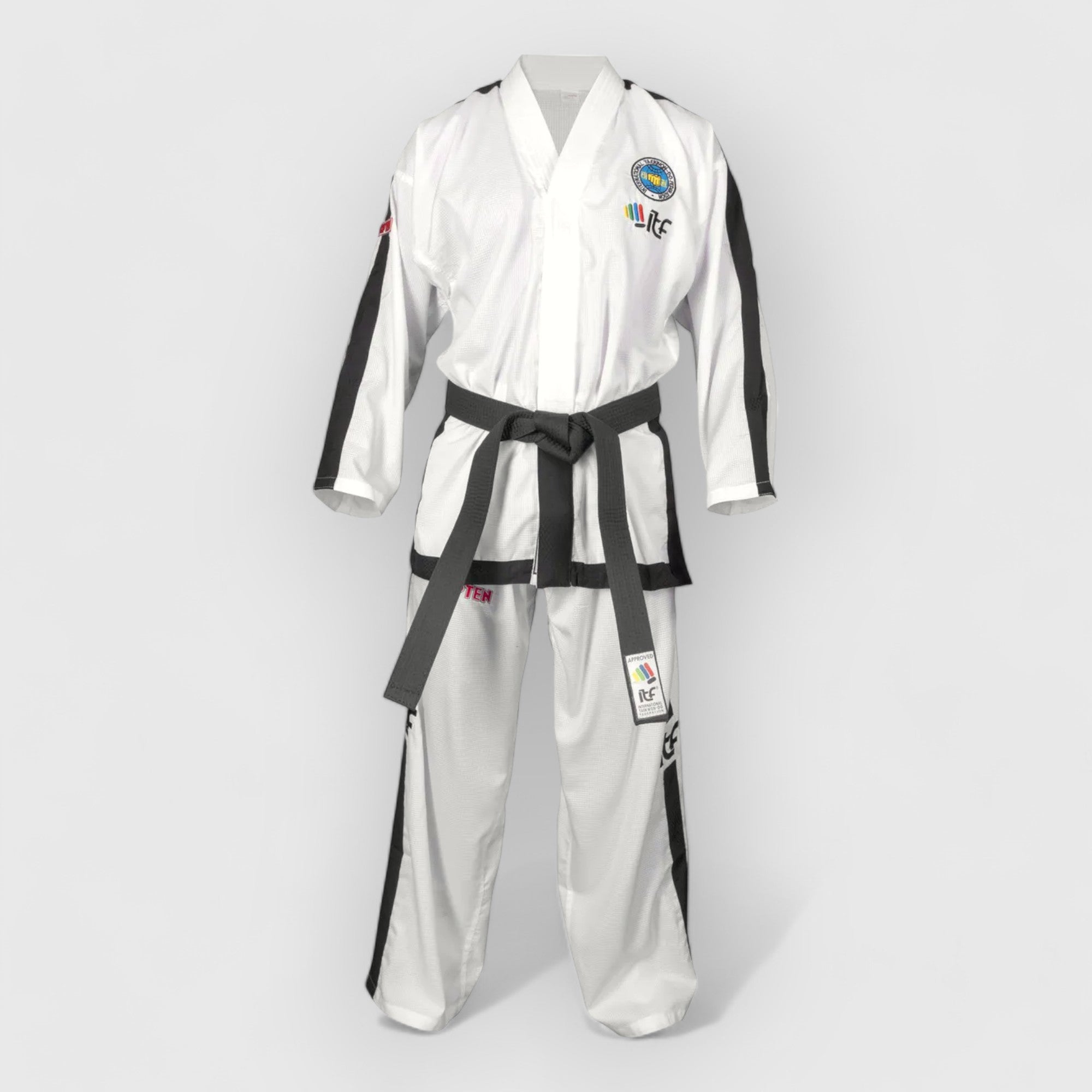 TOP TEN Elite Instructor Diamond ITF Taekwondodrakt 4 - 6 Dan - CombatStore.no