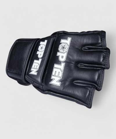 TOP TEN MMA competition Hansker Svart/Hvit - CombatStore.no